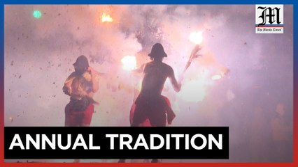 Taiwan firecracker ceremony marks end of Lunar New Year