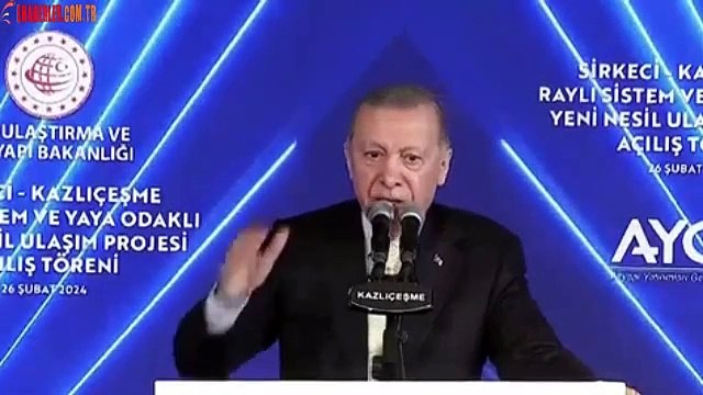 Sirkeci-Kazlıçeşme Raylı Sistem ve Yaya Odaklı Yeni Nesil Ulaşım Projesi Açılış Töreni