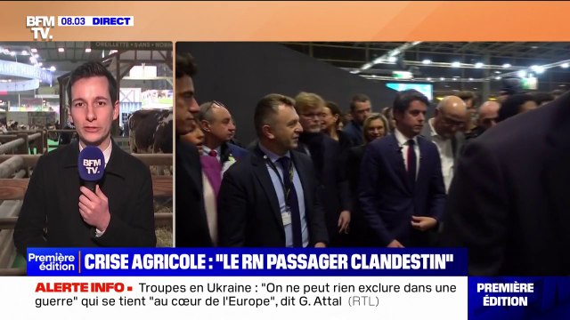 Salon de l'agriculture: Gabriel Attal accuse le Rassemblement National d'être le passager clandestin de la crise agricole