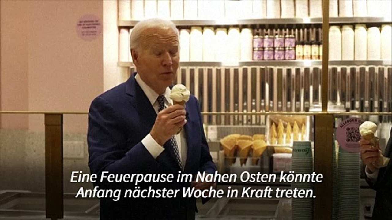 Biden hofft auf Feuerpause im Nahen Osten ab Montag