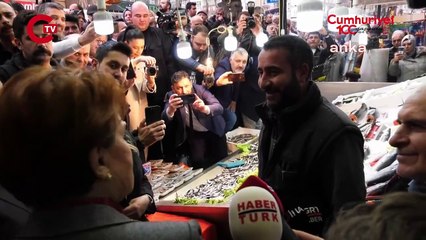 Meral Akşener'in önünü kesti, dert yandı: Bu nasıl vicdan? Biz burada aç susuz gezerken o sarayda...