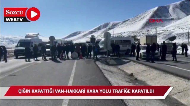 Çığın kapattığı Van- Hakkari kara yolu trafiğe kapatıldı