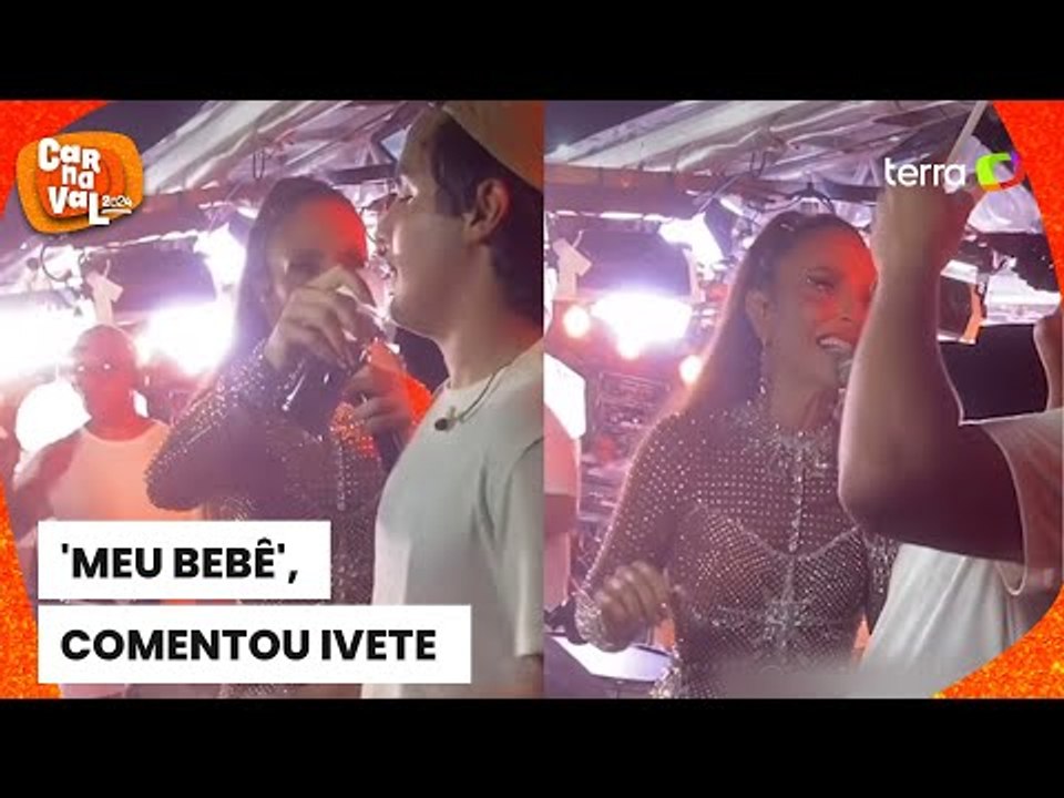 Carnaval 2024: Ivete Sangalo hidrata o filho durante show e ganha elogios: 'Mãe é mãe'