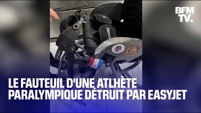 Le fauteuil roulant d'une athlète paralympique a été détruit par la compagnie EasyJet