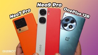 iQOO Neo9 Pro vs OnePlus 12R vs iQOO Neo7 Pro  Performance & Battery Test