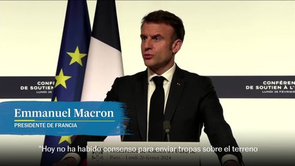 Télécharger la video: Macron habla sobre un posible envio de tropas occidentales a Ucrania