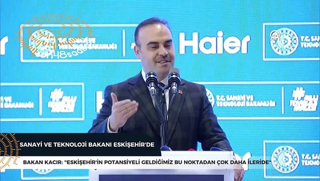 Sanayi ve Teknoloji Bakanı Mehmet Fatih Kacır, Eskişehir'de