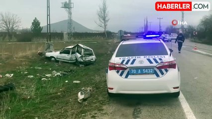 Tır otomobile çarptı: 1 yaralı