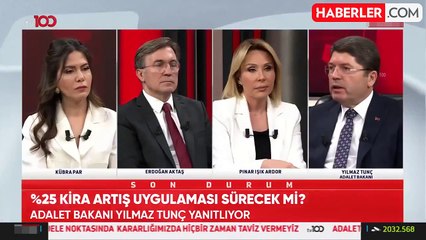 Adalet Bakanı Tunç: Kirada yüzde 25 sınırı o gün belirlenecek