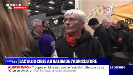 Prix de vente du lait: le stand de Lactalis ciblé par la Confédération paysanne au Salon de l'agriculture