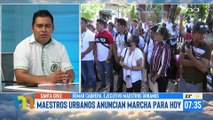 Maestros urbano anuncian marcha