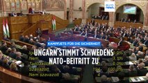Erleichterung und Kampfjets nach Ungarns Ja zu Schwedens NATO-Beitritt