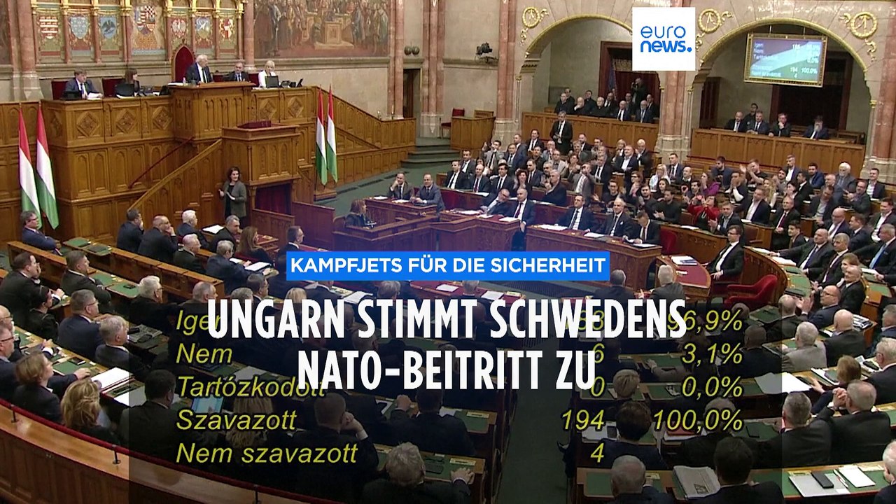 Erleichterung und Kampfjets nach Ungarns Ja zu Schwedens NATO-Beitritt
