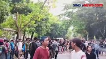 Mahasiswa UP Tuntut Rektor Mundur, Bakar Ban hingga Blokir Jalan Raya Lenteng Agung