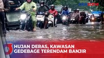 Kawasan Gedebage Terendam Banjir Usai Hujan Deras Picu Kemacetan Panjang di Kawasan Soekarno-Hatta