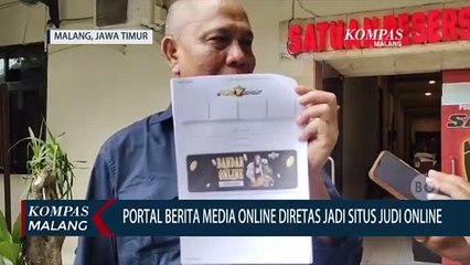 Portal Berita Media Online Diretas, Tampilkan Situs Judi Online