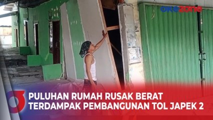 Puluhan Rumah Warga di Bekasi Rusak Berat Terdampak Pembangunan Tol Japek 2