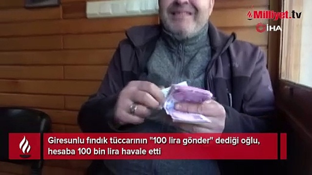 Oğlu 100 lirayı 100 bin lira anlayınca olanlar oldu