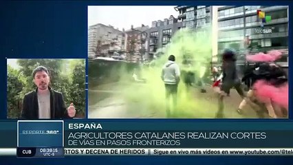 Agricultores españoles continúan movilizados contra políticas de la UE