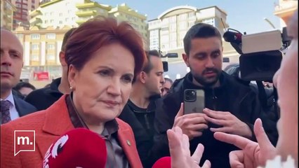 Meral Akşener yurttaşla tartıştı: Hadi be!