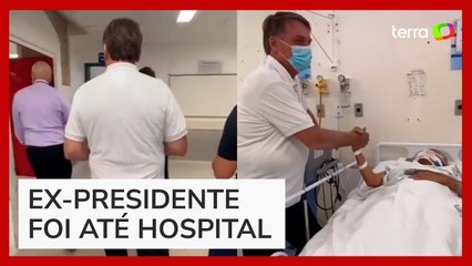 Bolsonaro visita apoiadora que caiu de árvore durante ato na Avenida Paulista