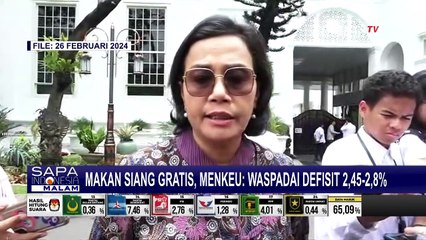 Download Video: Makan Siang Gratis, Sri Mulyani Ingatkan Potensi Potensi Defisit APBN Sebersar 2,45-2,8 Persen