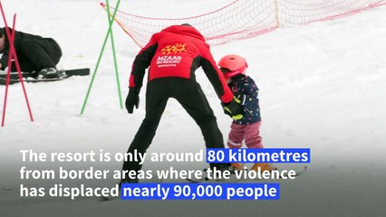 Lebanese flock to ski slopes to escape Israel-Hezbollah war fears