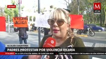 En CdMx, padres protestan por violencia vicaria en avenida Juárez
