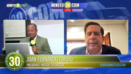30 MINUTOS Juan Fernando Cristo, presidente partido En Marcha