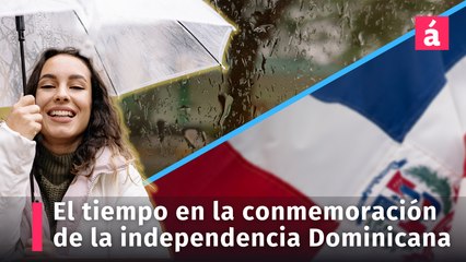 Informe del tiempo actualizado en la conmemoración del día de la Independencia Dominicana