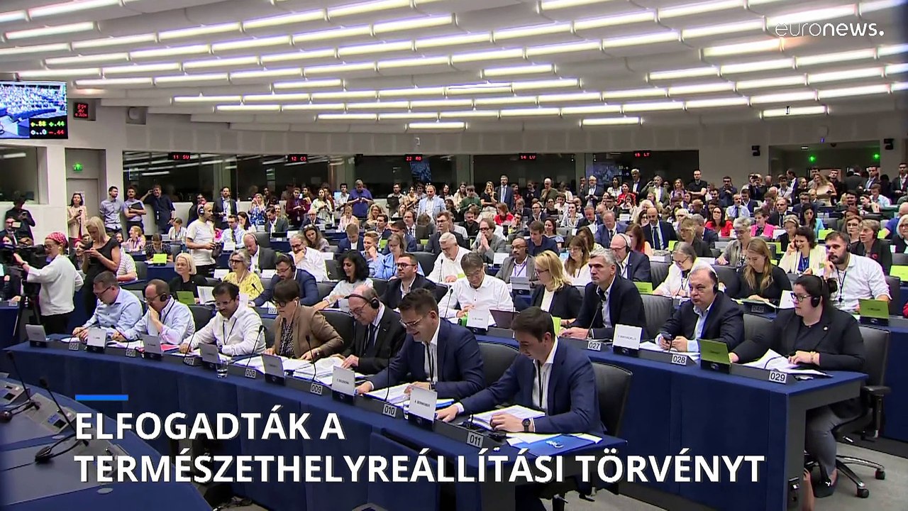 Az európai parlamenti képviselők jobboldali ellenérzések és gazdatüntetések közepette fogadták el a természet helyreállításáról szóló törvényt