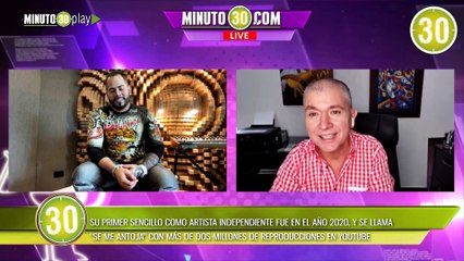 Diego A La Voz, cantante de música popular regional, en exclusiva con Minuto30