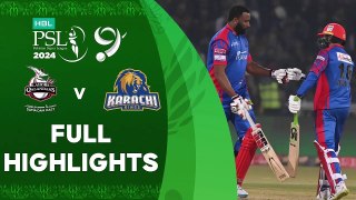 Lahore Qalandars vs Karachi Kings | Match 10 | HBL PSL 9 | Full Highlights