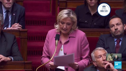 Ukraine : passe d'armes entre Gabriel Attal et Marine Le Pen à l'Assemblée