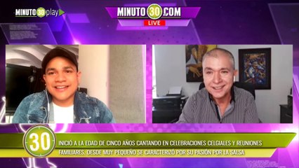 Byordy, cantante de salsa cartagenero, en exclusiva con Minuto30