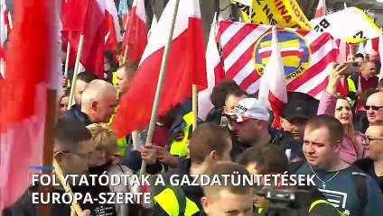 Folytatódnak a Lengyel és Spanyolországi Gazdák Tüntetései 🚜
