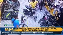 Delincuentes roban motos eléctricas con DNI falsos: los capturan gracias a GPS en Los Olivos