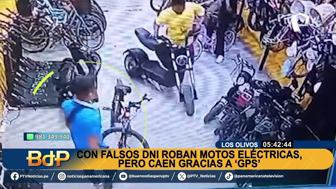 Delincuentes roban motos eléctricas con DNI falsos: los capturan gracias a GPS en Los Olivos