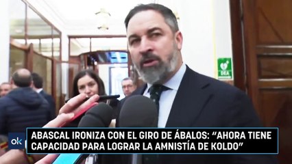Abascal ironiza con el giro de Ábalos: "Ahora tiene capacidad para lograr la amnistía de Koldo”