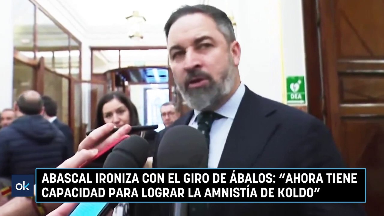 Abascal ironiza con el giro de Ábalos: "Ahora tiene capacidad para lograr la amnistía de Koldo”