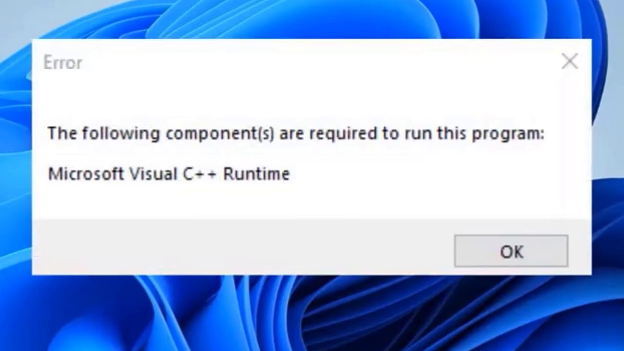How To Fix Error The Following Components Are Required To Run This ...