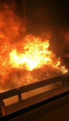 Family escape car on fire in Halifax