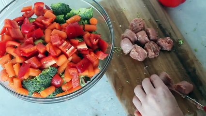 One Pan Italian Sausage and Vegetables Meal Prep Monday