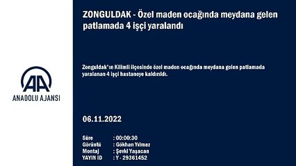 Zonguldak’ta maden ocağında patlama: 4 işçi hastaneye kaldırıldı