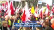 Milhares de agricultores polacos protestam no centro de Varsóvia