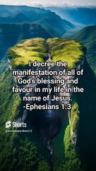 I decree the manifestation of all of God's blessing and favour #jesusmessage #jesuslovesyou