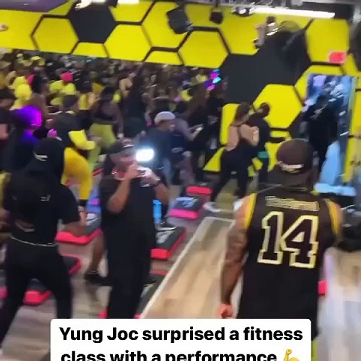 Yung Joc performs during fitness class and was paid $50,000