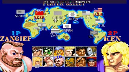 Street Fighter II'_ Hyper Fighting - ko-rai vs itsjayzers