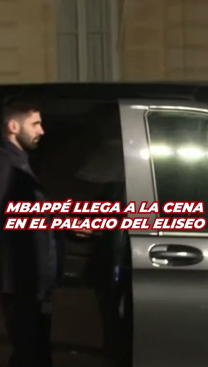 Mbappé llega a la cena en el Palacio del Eliseo