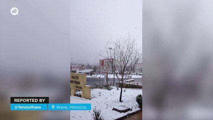 Important rain and snow storm in northern Morocco